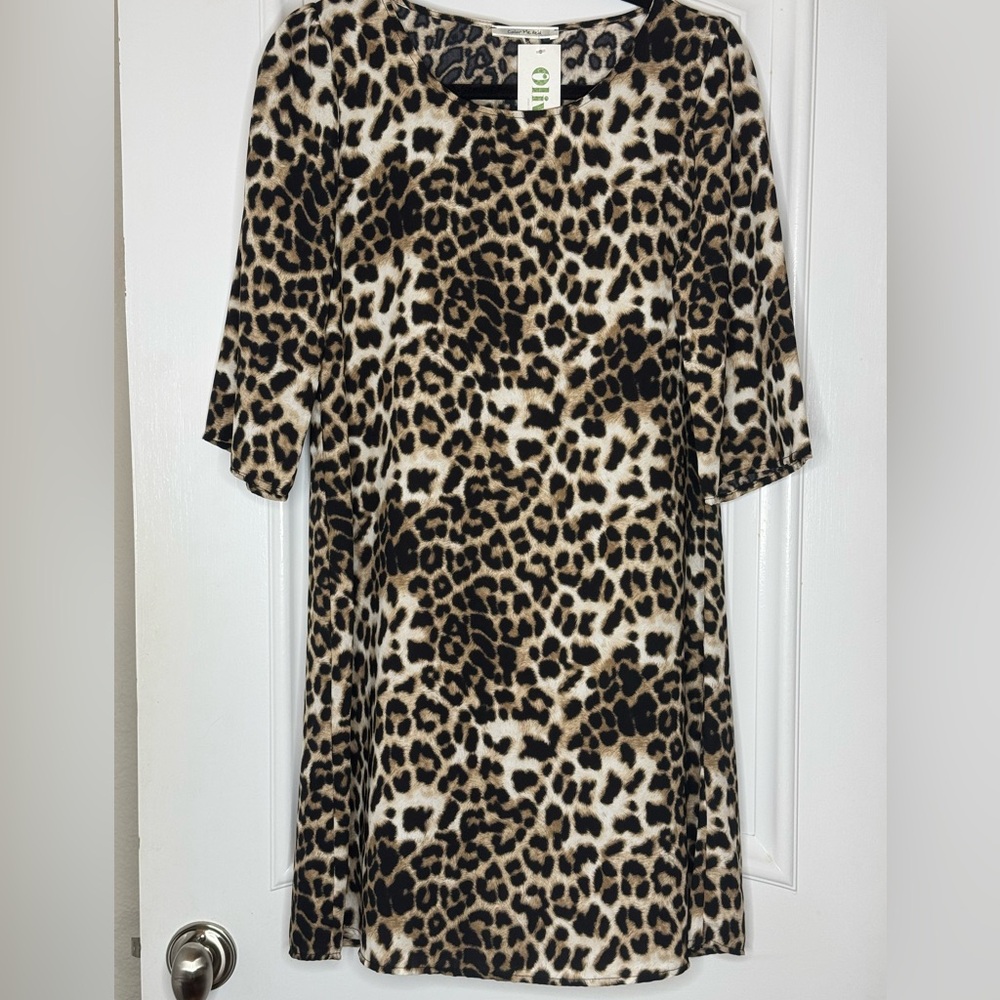 Leopard print dress